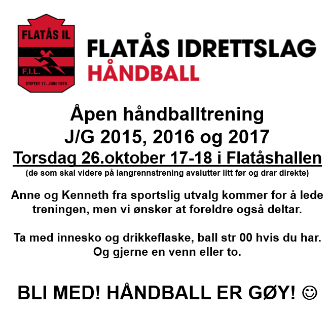 Håndball-oppstart for 2015, 2016 og 2017!